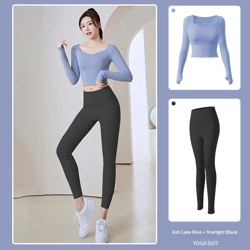 New Women's Running Training Nude Tight-fitting Fitness Exercise