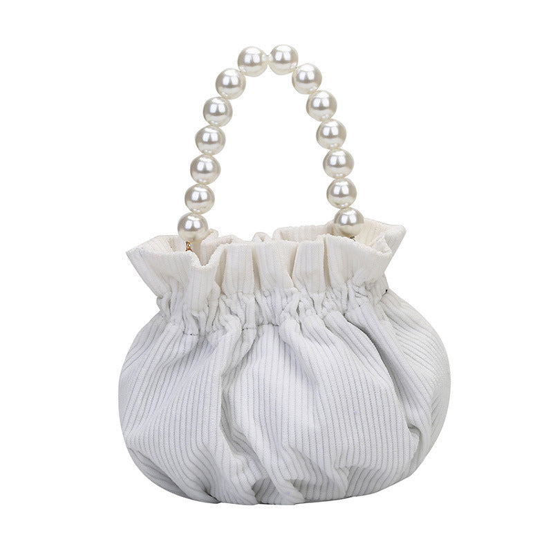 Crinkled Chain Cloud One Shoulder Crossbody Bag