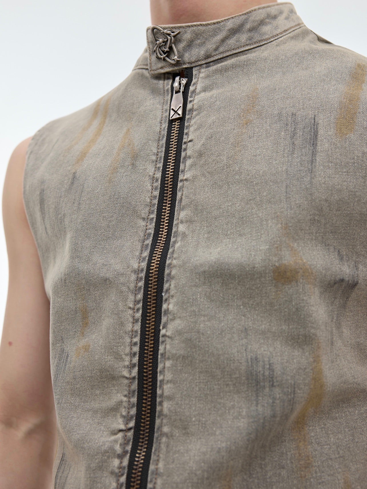 Retro Do The Old Cowboy Vest Slim Fit Sleeveless Top