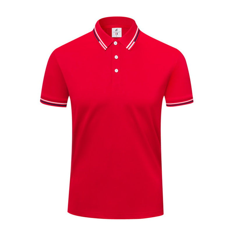 ICE Cotton Lapel Summer Short-sleeved Casual Polo Shirt