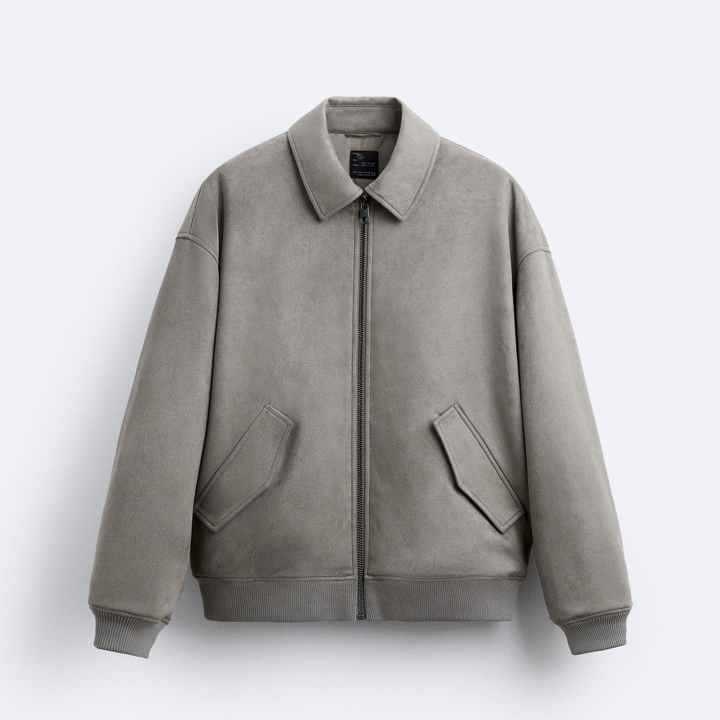 Men's Quilted Suede Texture Lapel Jacket