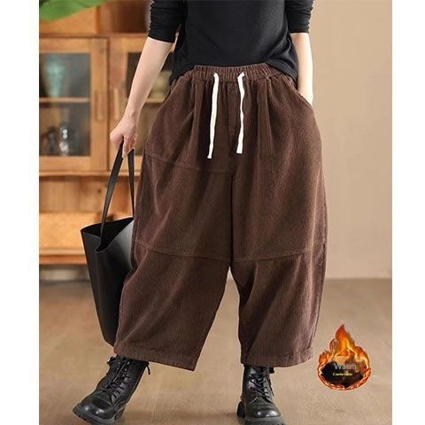 Stylish Harem Pants With A Designer Touch, Hong Kong-style Plus-size Trousers