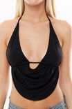 Women's Lace-up Vest Halter-style Backless Top