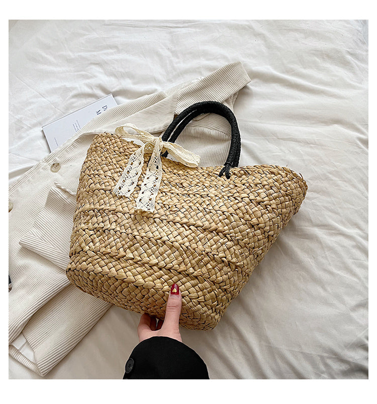 Women's Fashion Vegetable Basket Woven Shoulder Bag