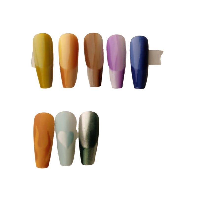 Spatial Two-color Gradient French Mirror  Wear Manicure