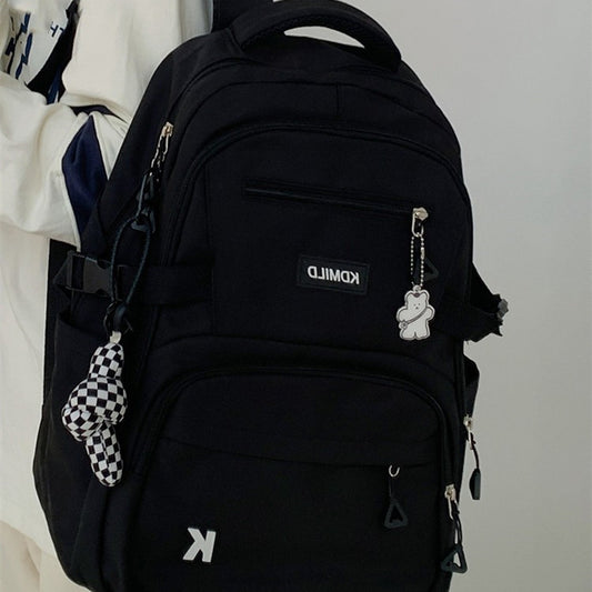 Schoolbag High School Students College Net Red Backpack