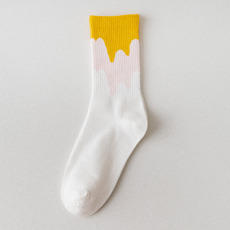 Women's Socks Ice Cream Cream Tube Socks Japanese Style
