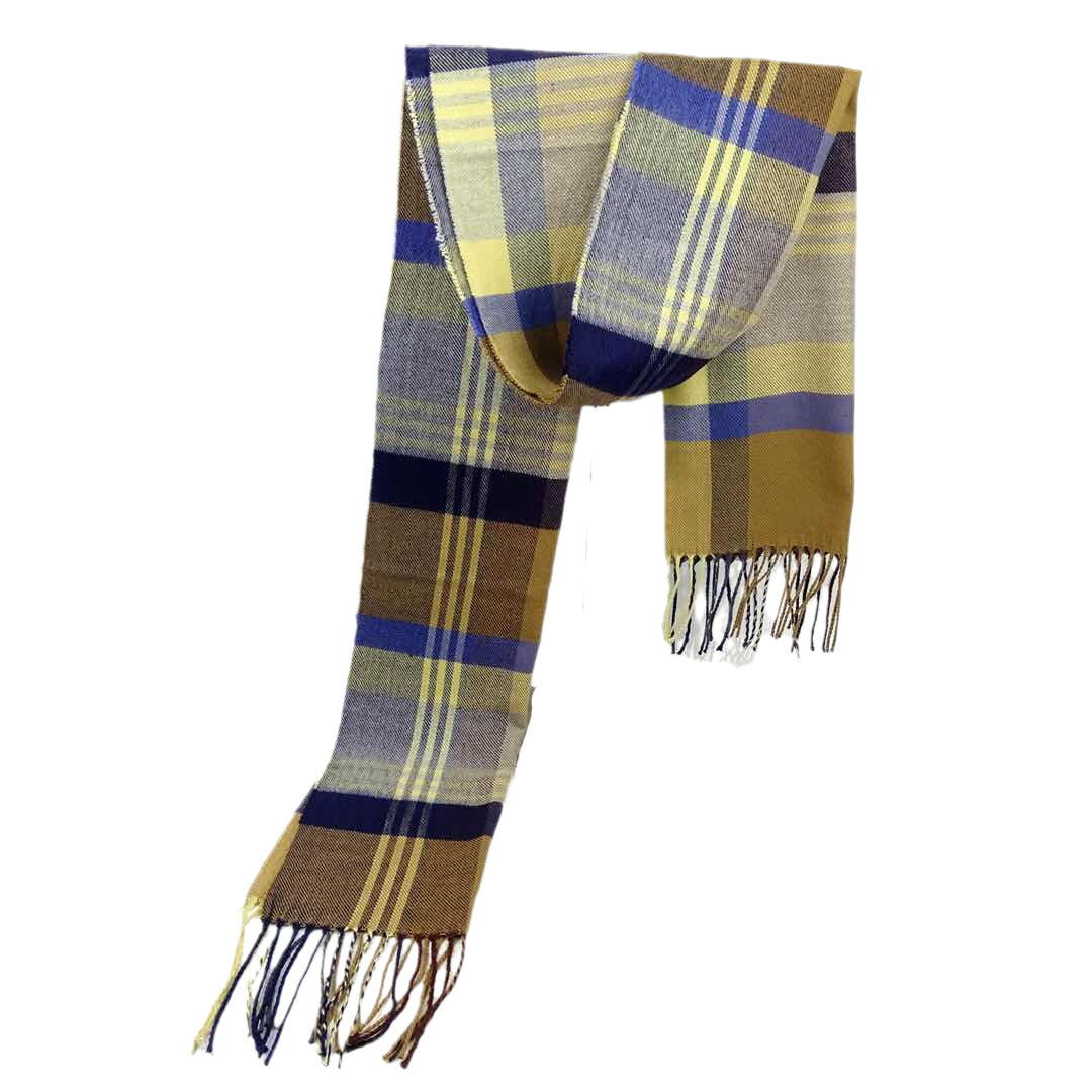 Men's Versatile Reversible Checkered Shawl Scarf