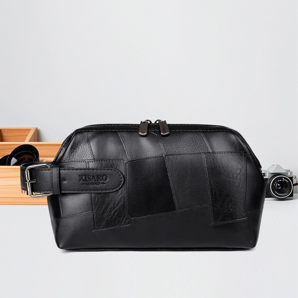 Large Capacity Business Casual Men's Soft Leather Handbag