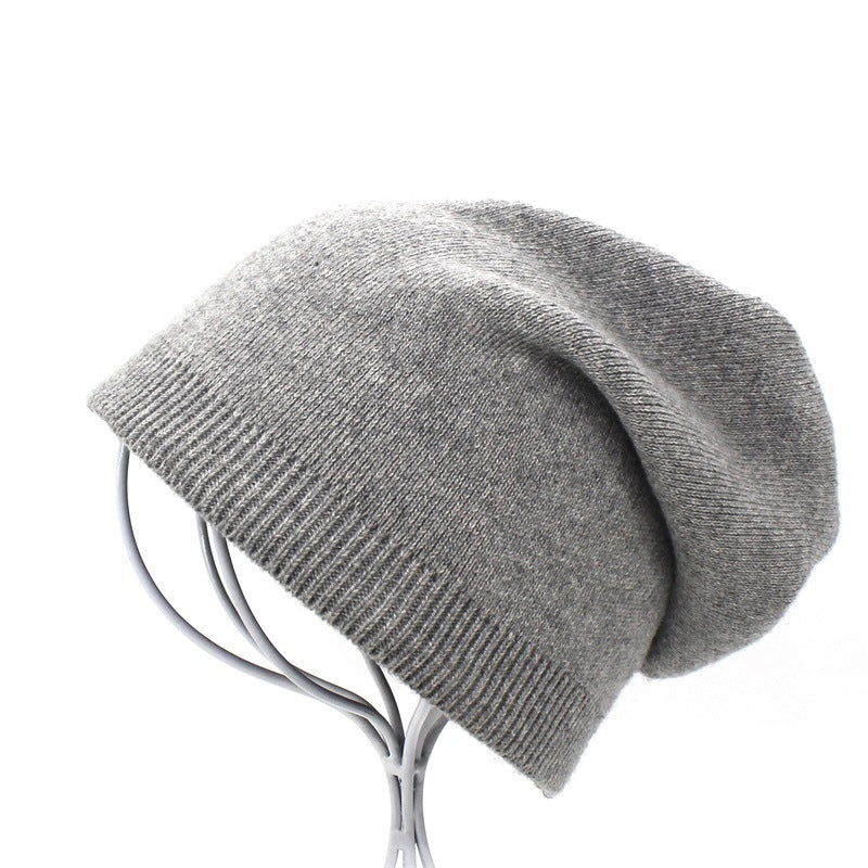 Women's Warm Plush Thickened Wool Ball Knitted Hat