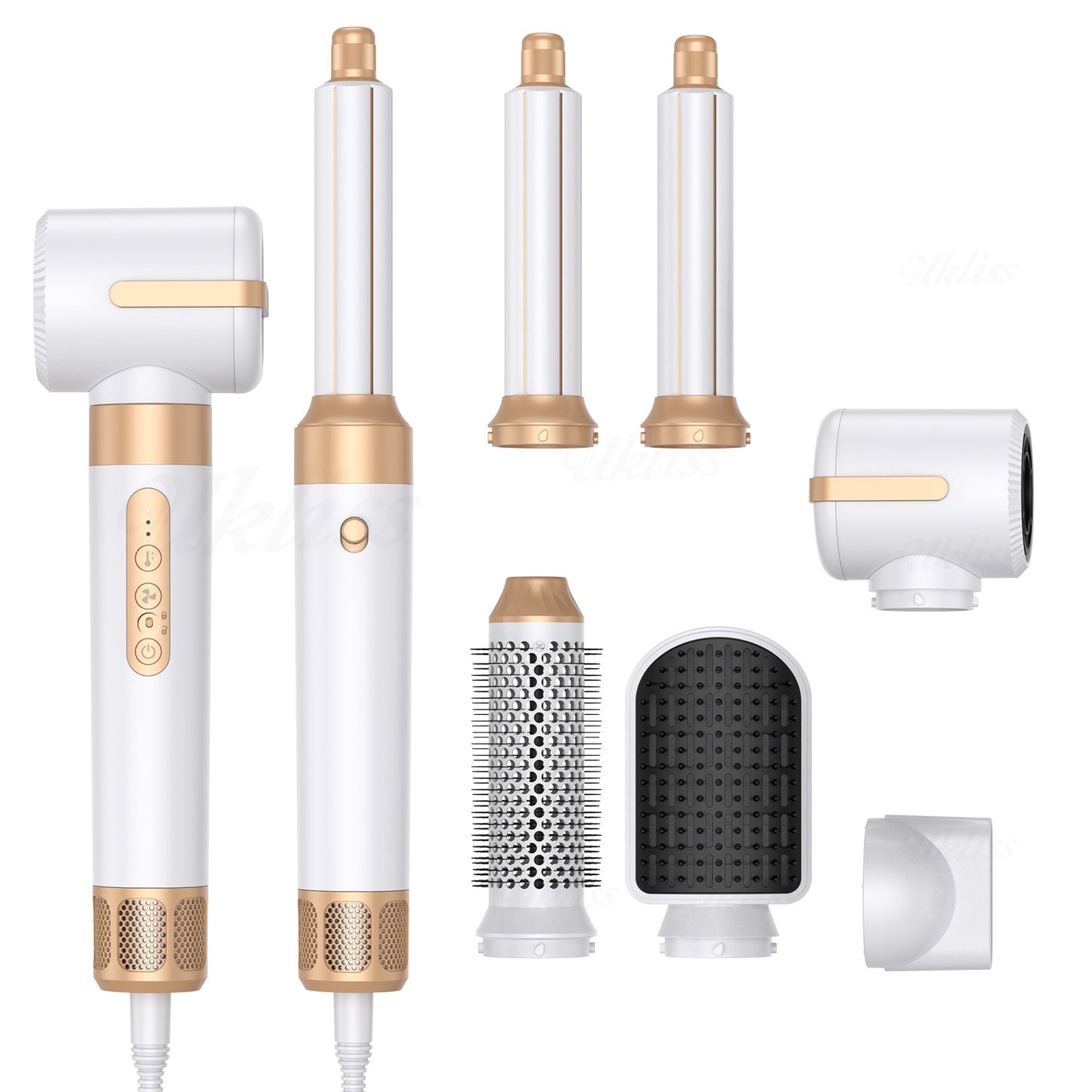 7-in-1 Hot Air Comb Multifunctional Anion Automatic Curler