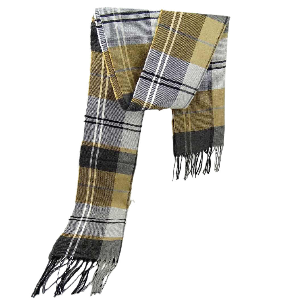 Men's Versatile Reversible Checkered Shawl Scarf