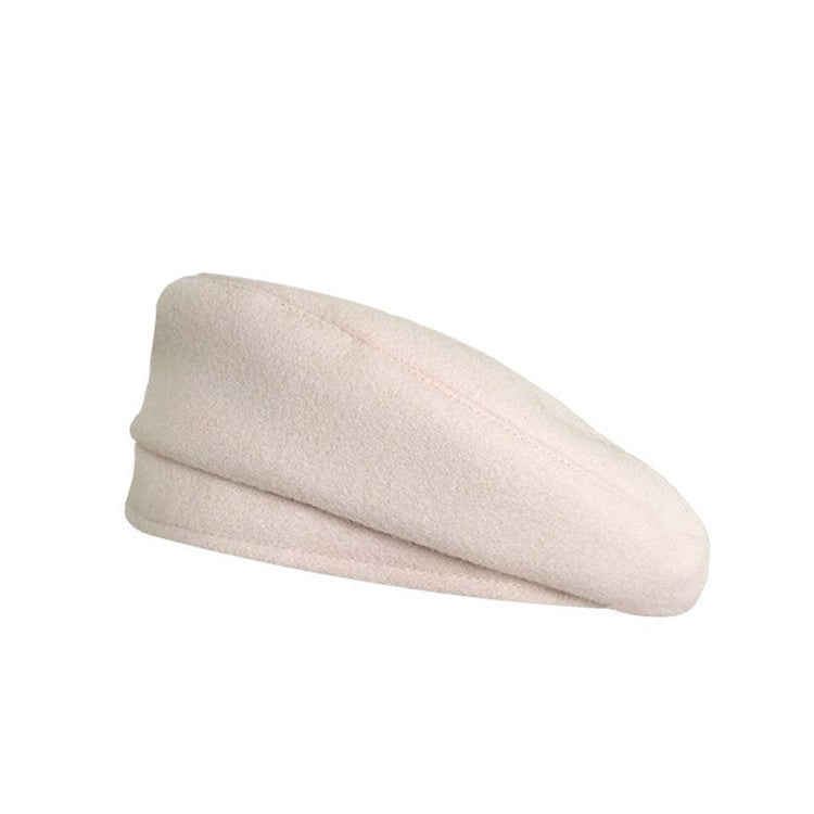Solid Wool Beret For Women's Fashion