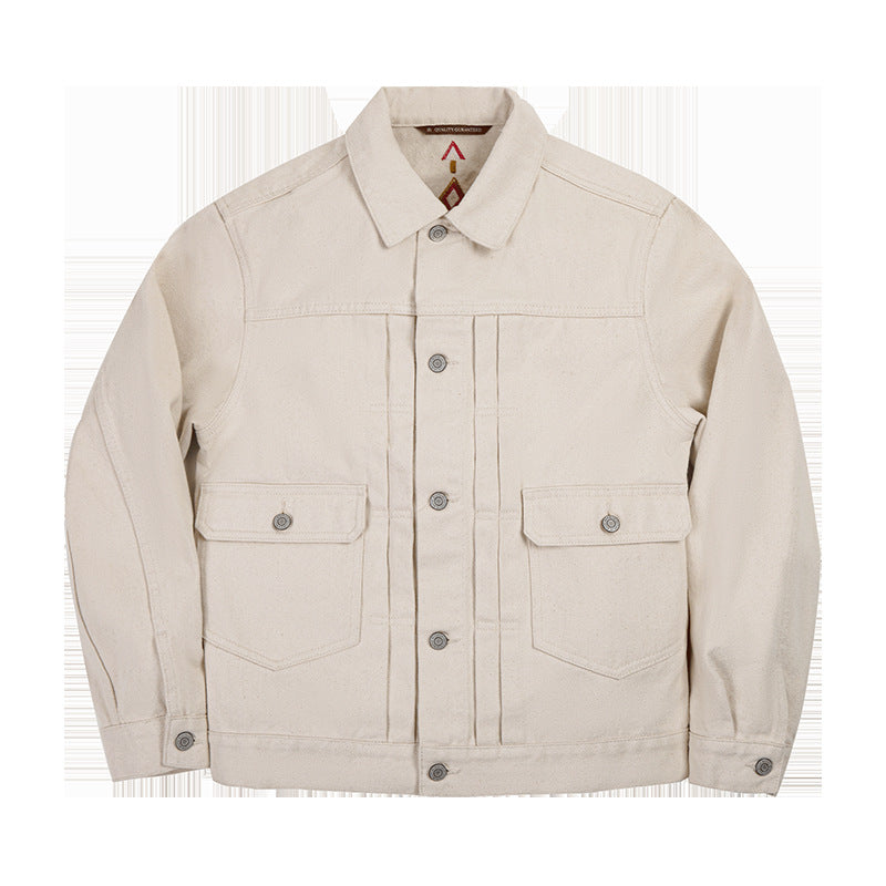 Fashion Personality Slim Fit Denim Coat Men