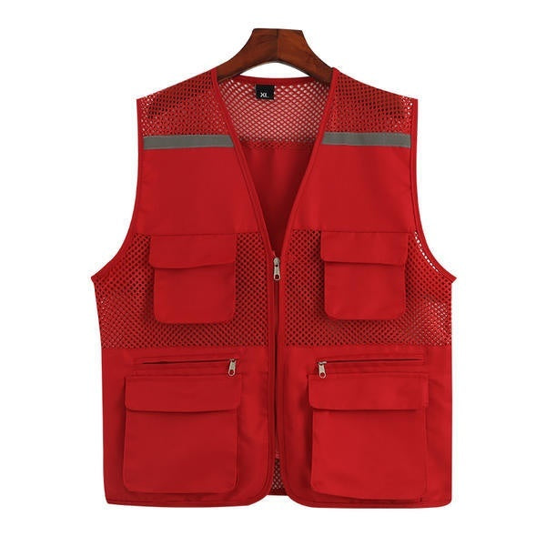Children's Clothing Multi-pocket Reflective Waistcoat  Adult
