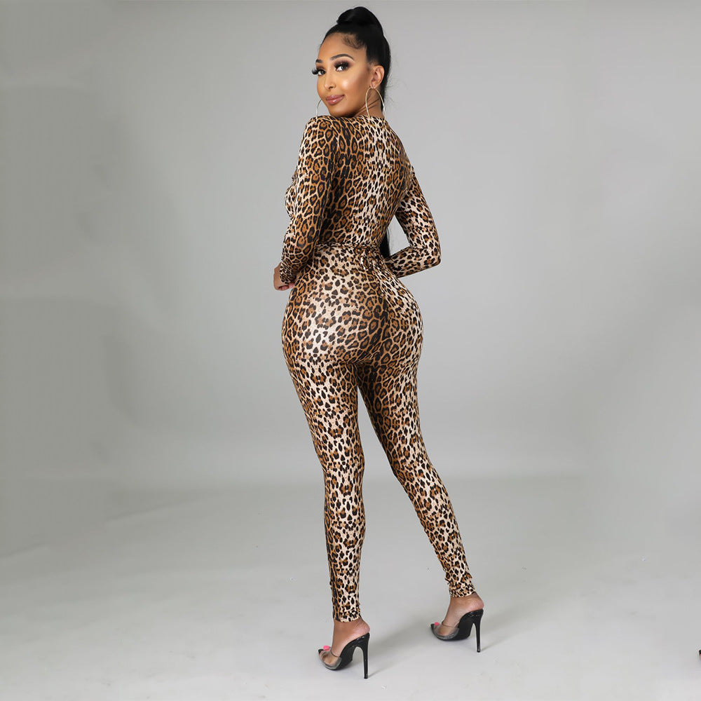 Women's Long-sleeved Trousers Jumpsuit