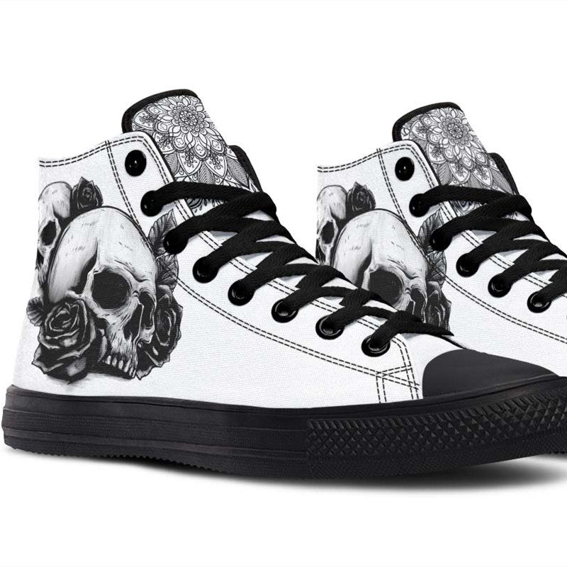 Printed Couple High-top Canvas Shoes