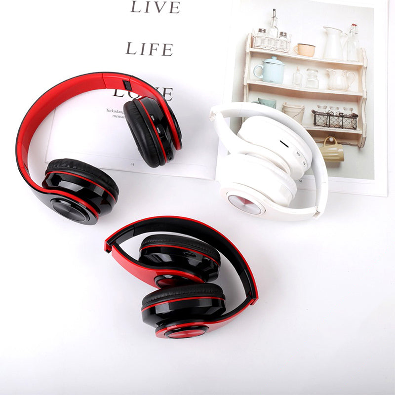 LED Wireless Bluetooth Headphones Gaming Headsets Sport Earphone with Support TF Card Colorful Breathing Lights