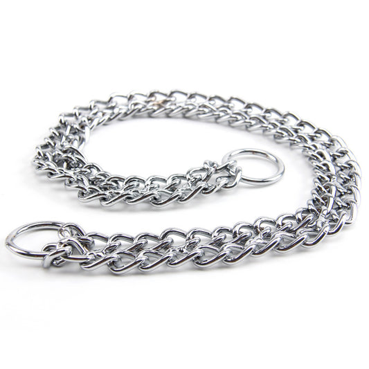 Pet Supplies Collar Double Row Carbon Steel