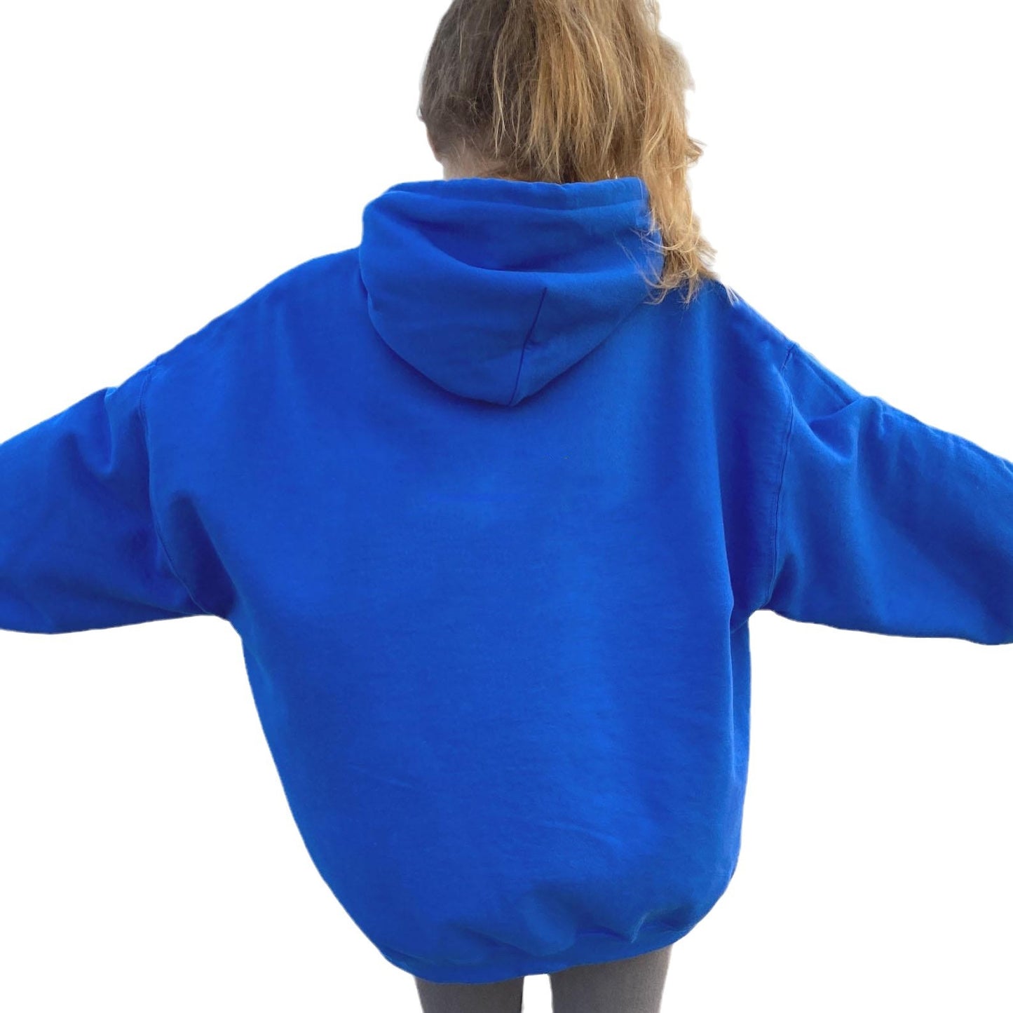 Women's Fleece-lined Bathroom Solid Color Clothing Word Kangaroo Pocket Drawstring Hoodie