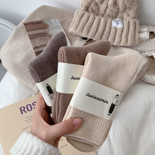 Warm, Stylish Long Socks For A Maillard-inspired Look