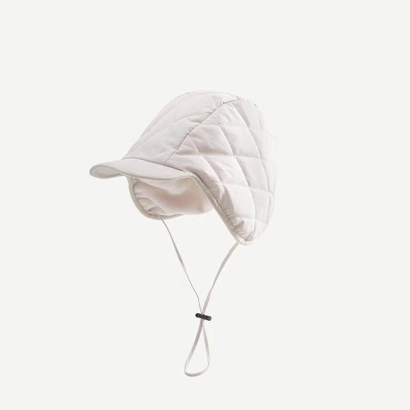 Simple Baotou Tie Up Duck Tongue Cold Proof Ear Protection Hat