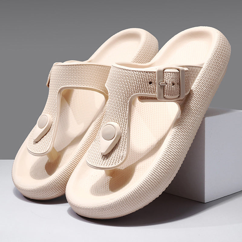EVA spændeflip-flop mode skridsikre slip-on-sandaler udendørs dobbeltsidet strandsandal
