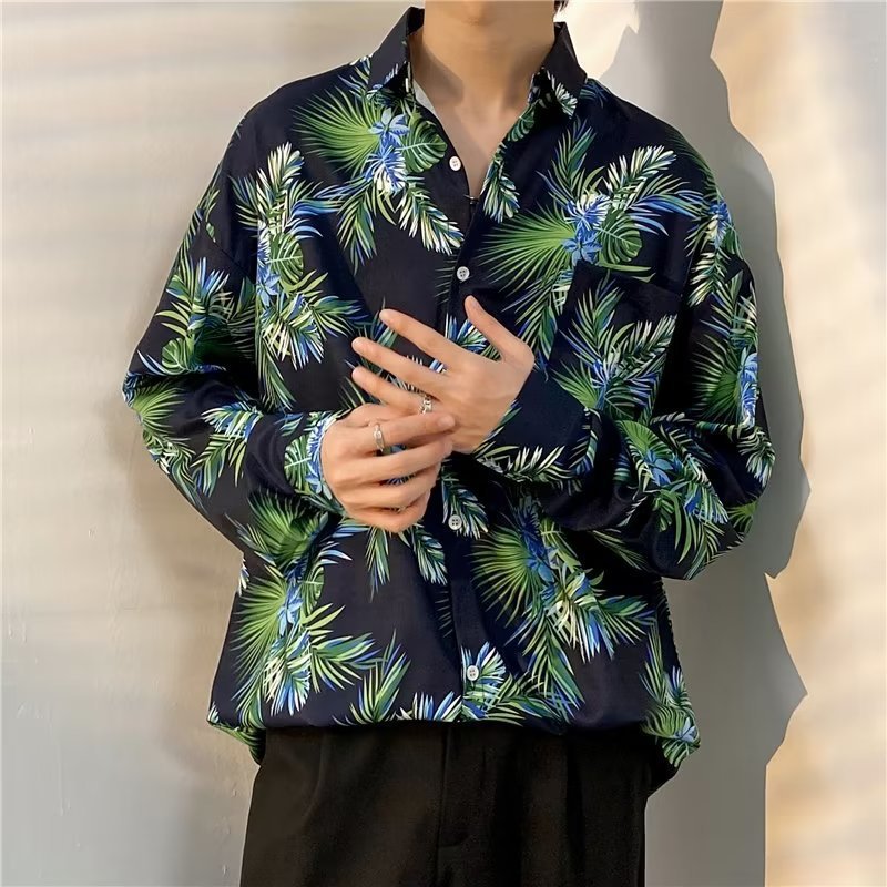Boys Casual Long-sleeved Shirt Retro Coat