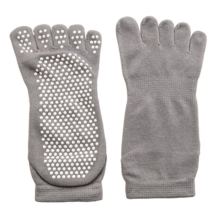 Cotton Yoga Non-slip Five-finger Sports Socks