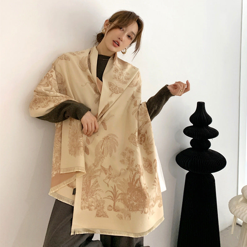 Women's Fashion Warm Scarf Temperament Shawl