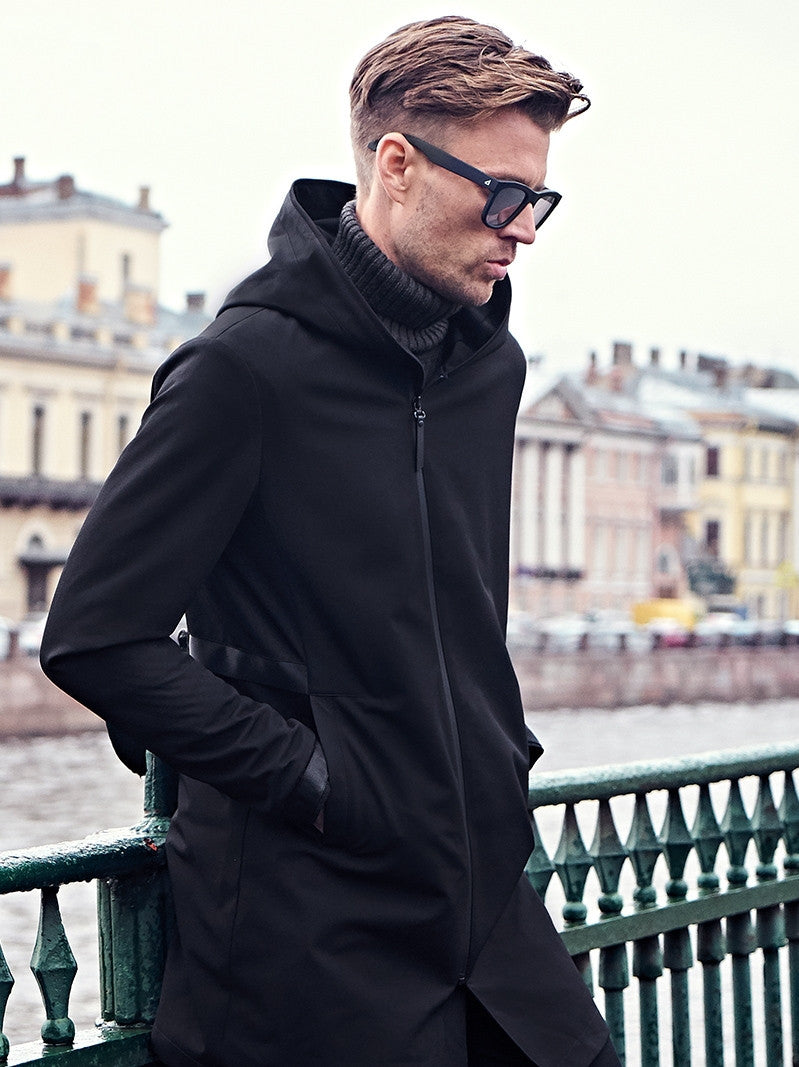 Men's Jacket Mid-length Casual Men's Windbreaker