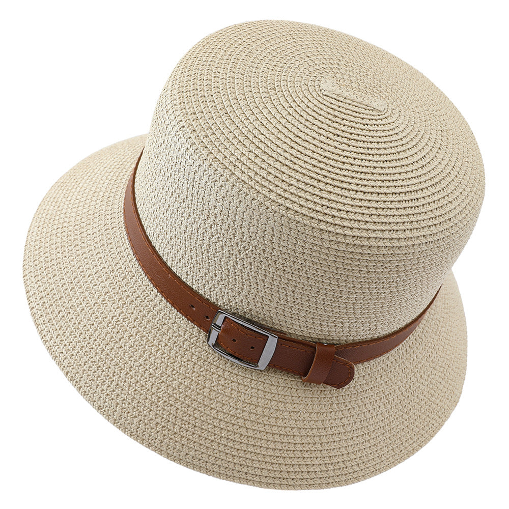 Korean Version Of The Straw Hat Sun Hat Women's Simple Sunscreen UV Beach