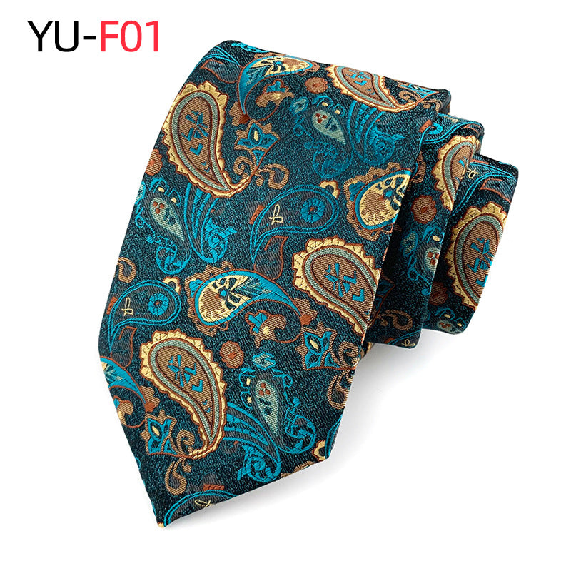 New Hot Sell Paisley Polyester Jacquard Men's Tie