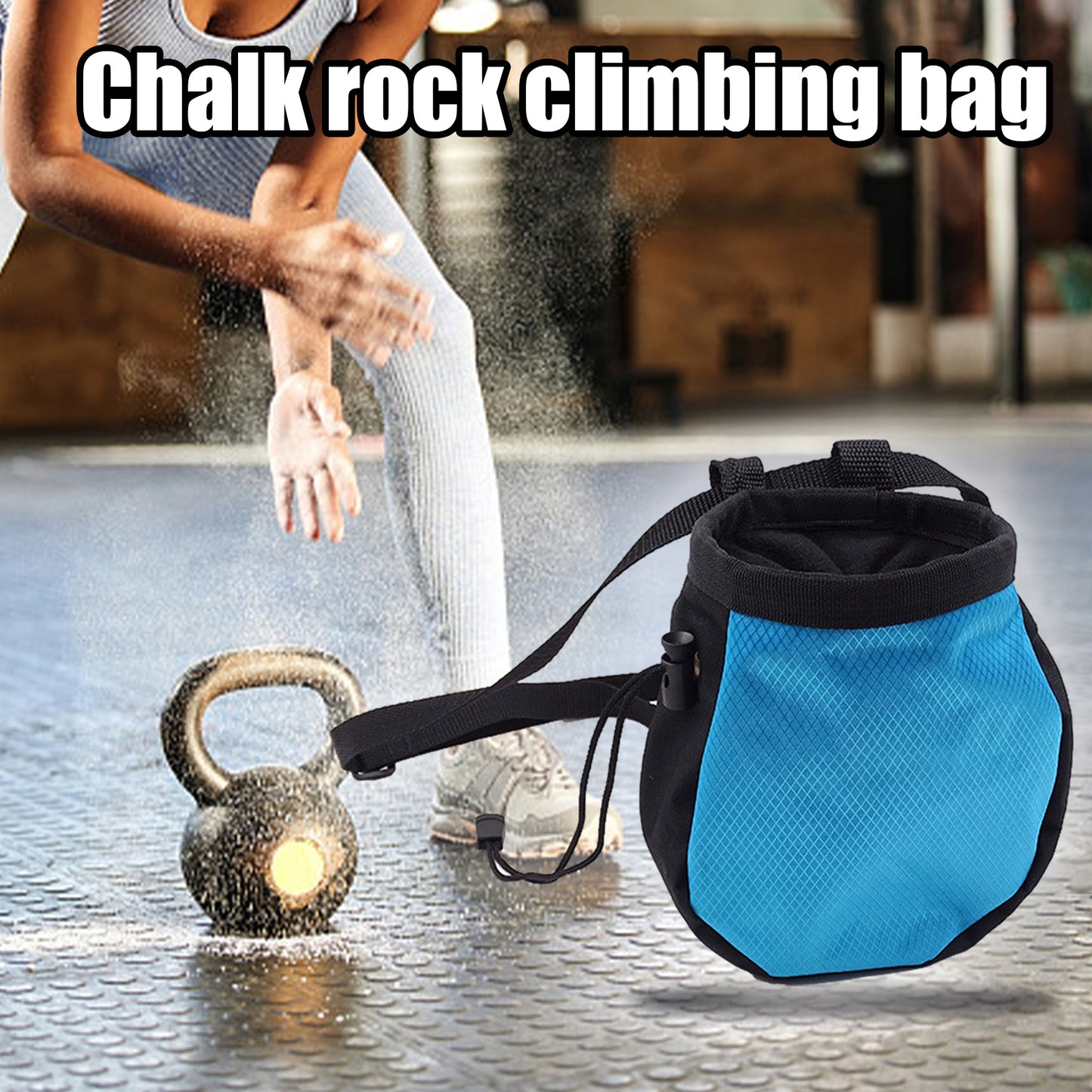 Rock Climbing Waist Hanging Magnesium Powder Bag Fitness Storage