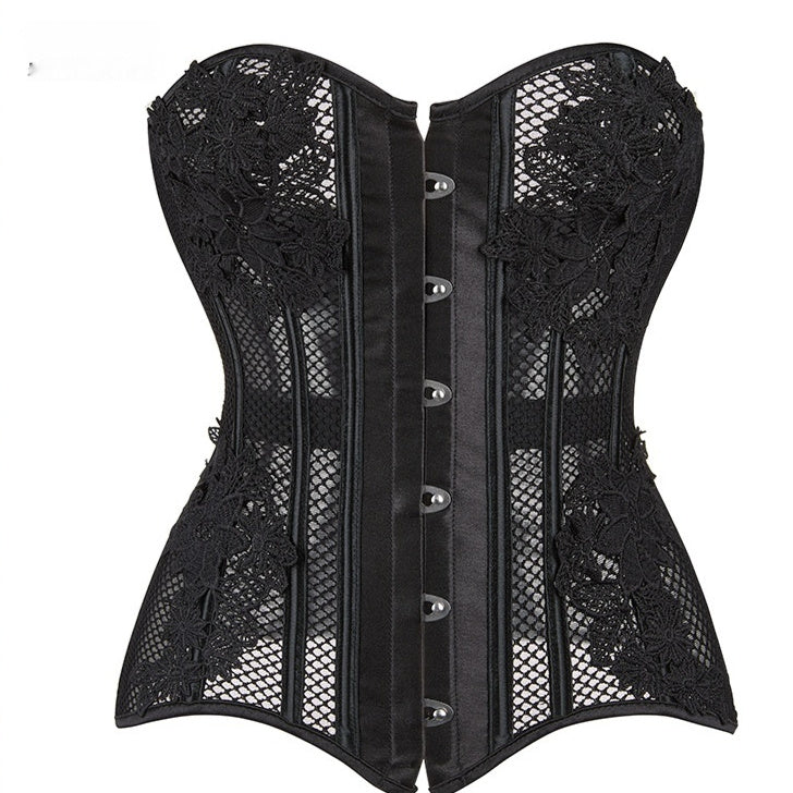 Knitted Flower Decoration Affordable Luxury Style Sheath Corset