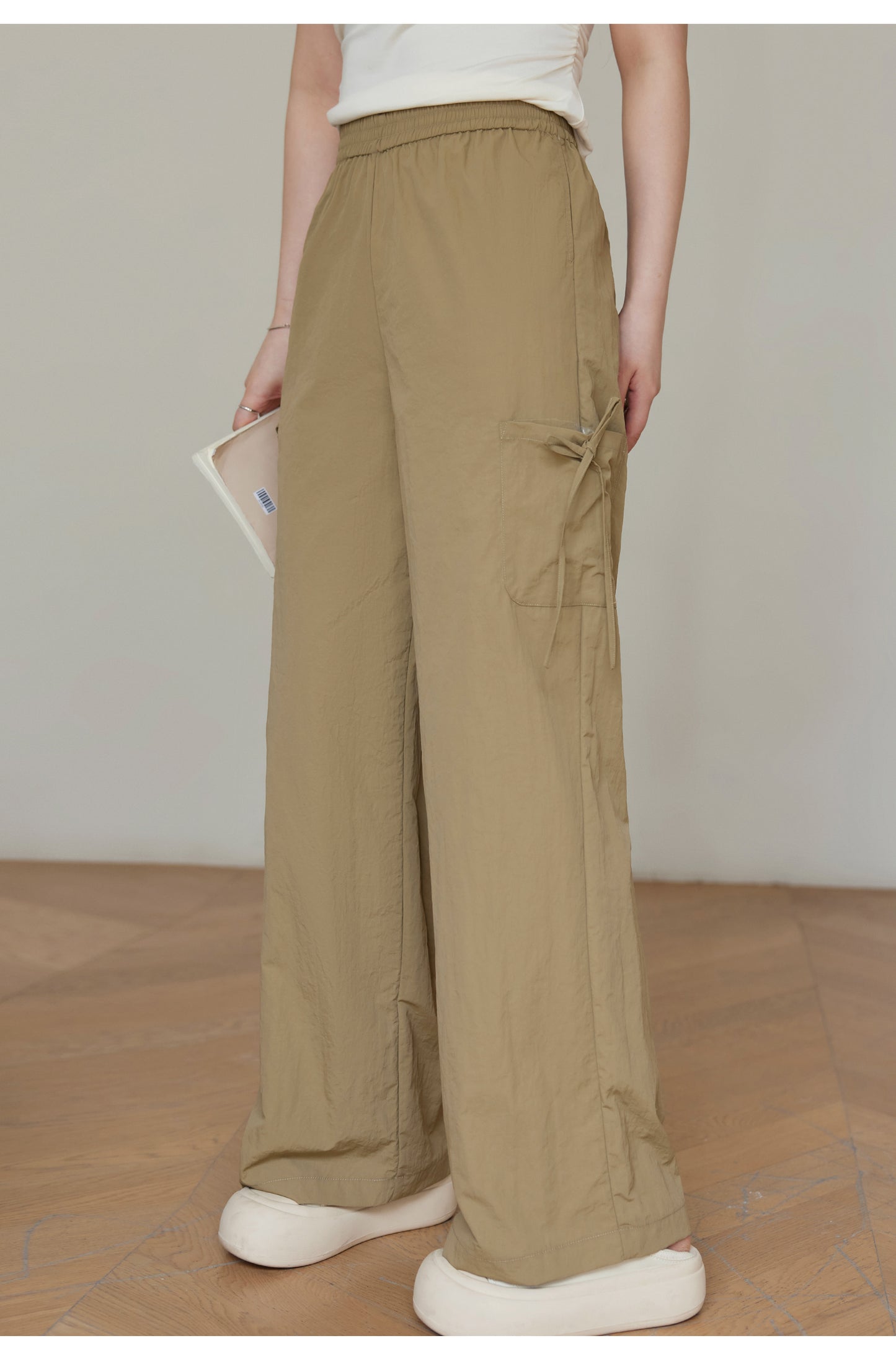 Big Pocket Bow Straight Plus Size Overalls
