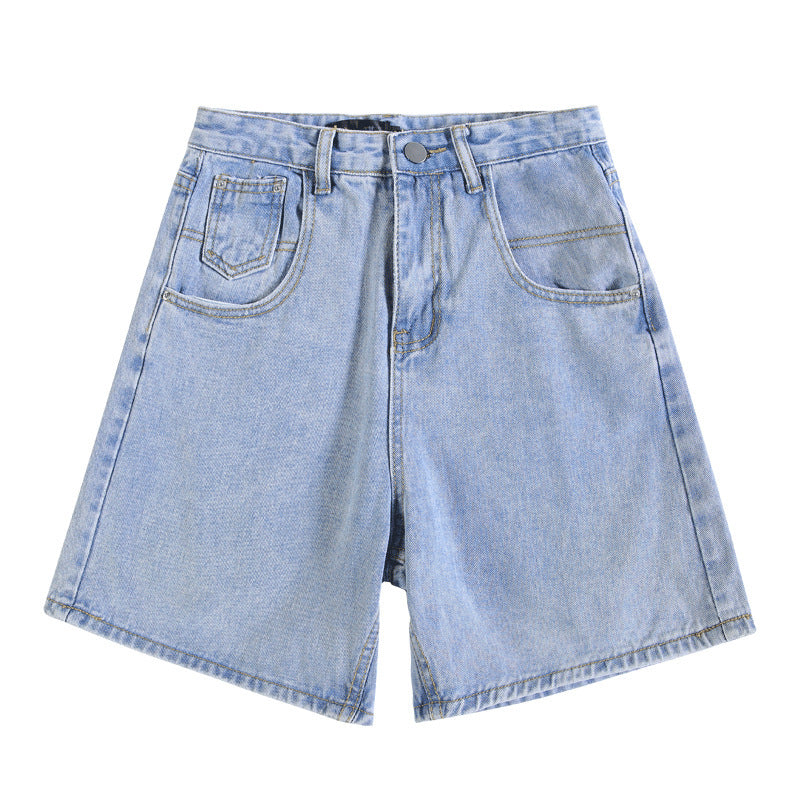 Loose Korean Style High Waist Girl Denim Shorts