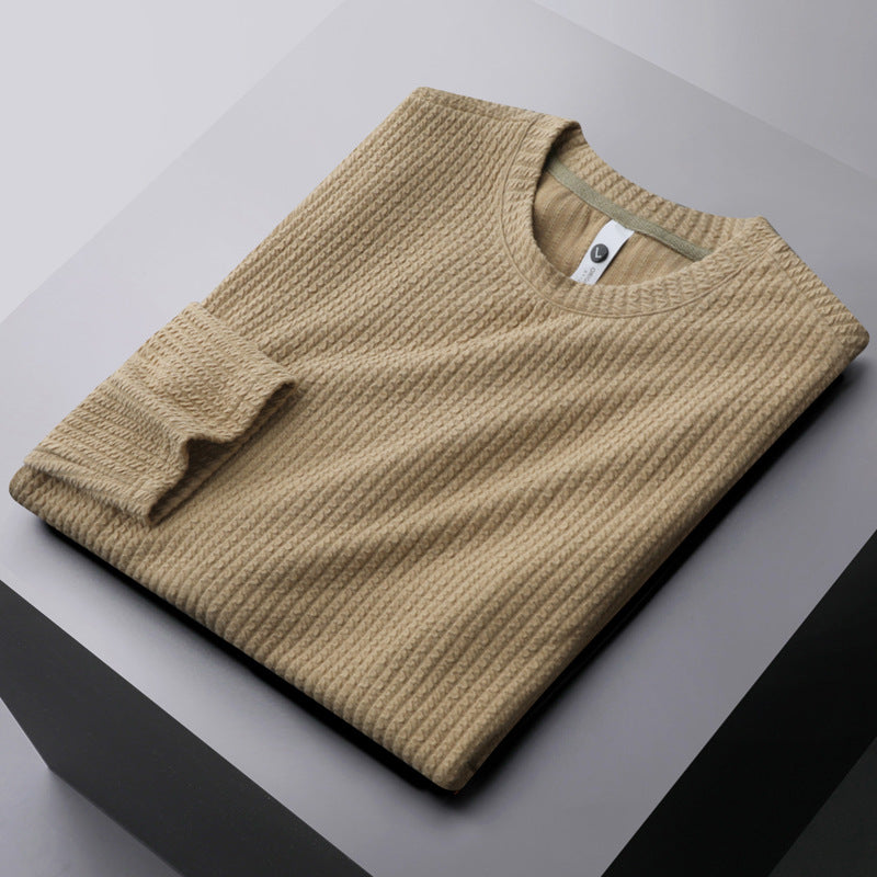 Men's Solid Color Bottoming Shirt Thickened Sweater