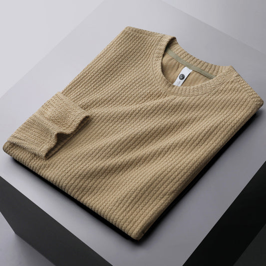 Men's Solid Color Bottoming Shirt Thickened Sweater