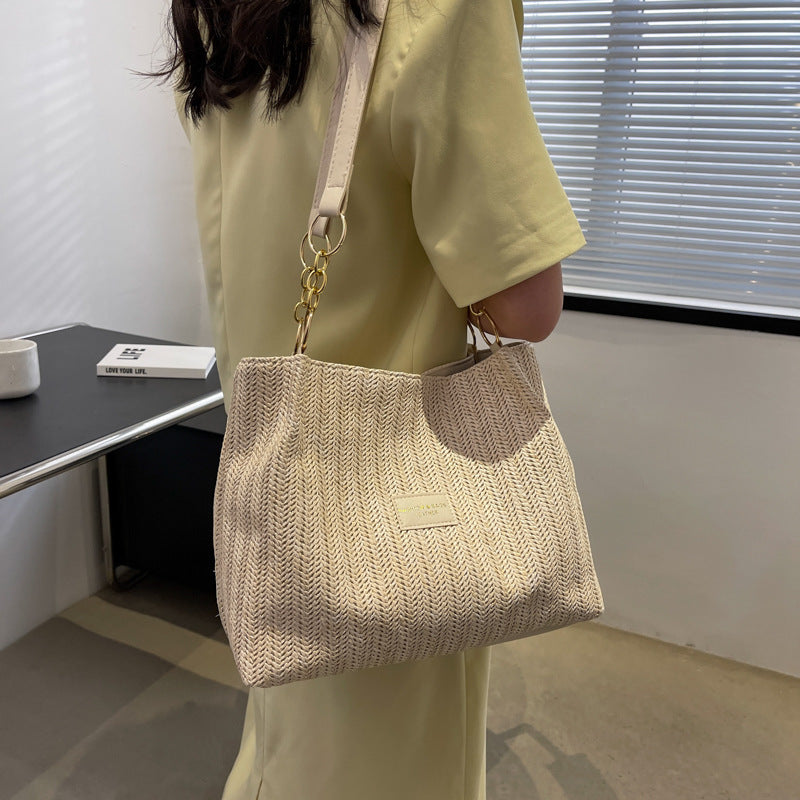 Women's Retro Texture Large Capacity Bag