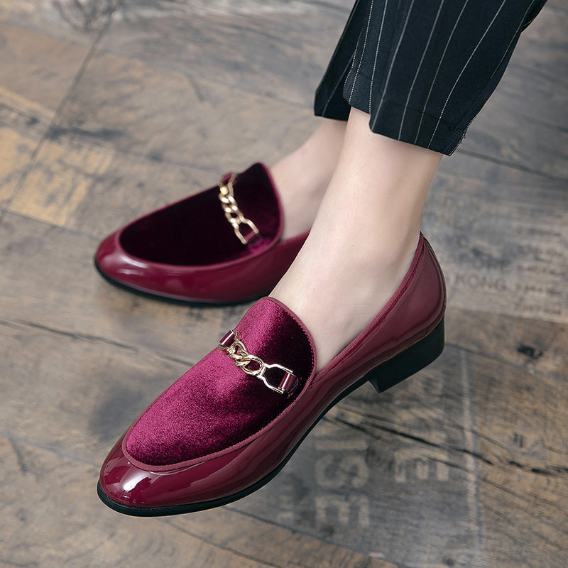 Pointed Casual Leather Shoes Men's Shoes