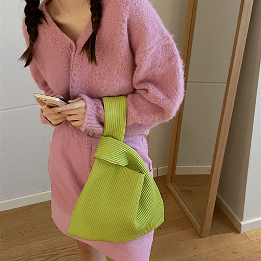 Dame Ny Trendy Mode Plisseret Taske