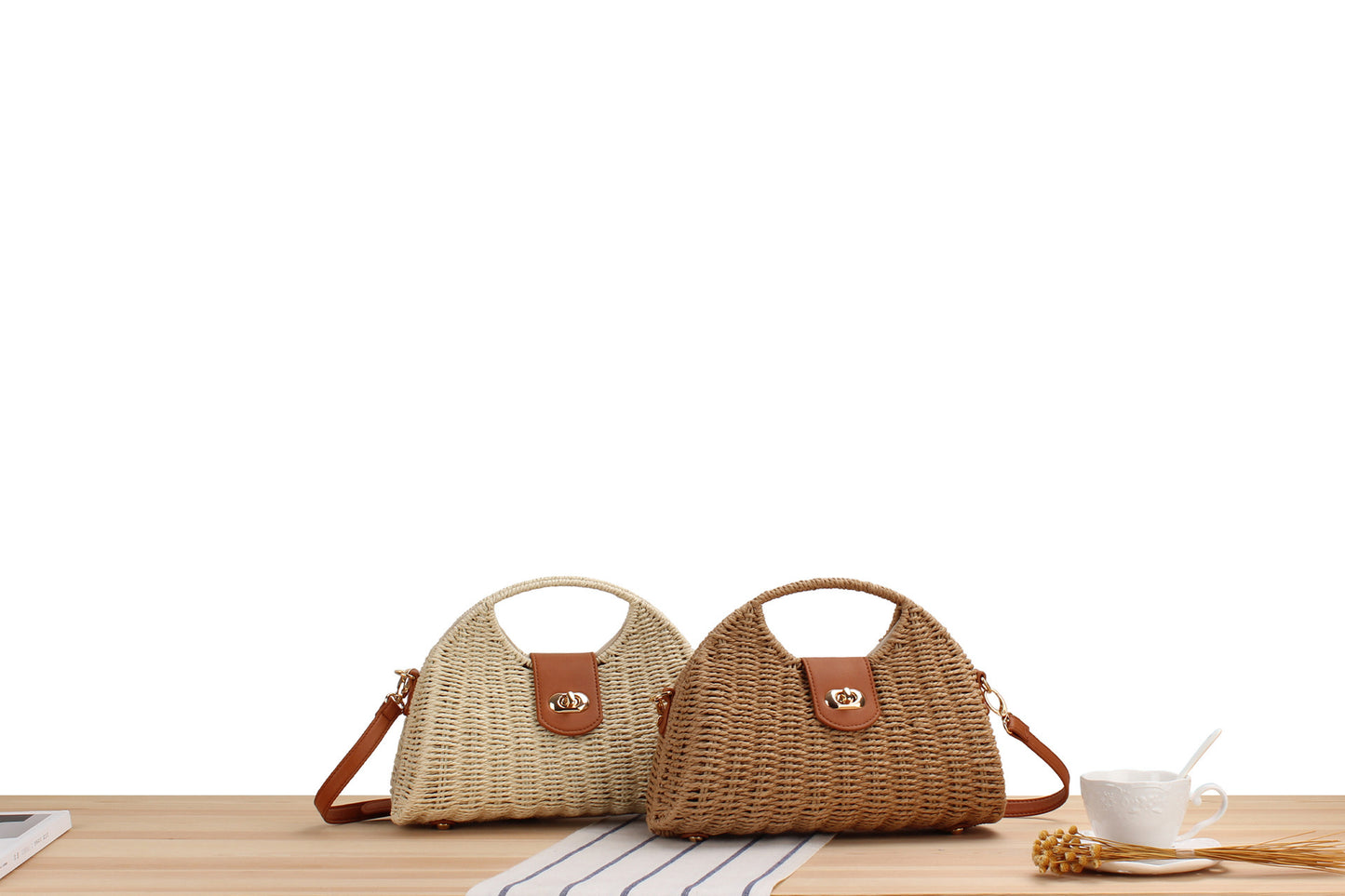 Women's Popular Special-interest Design Straw Bag Trendy Fashion Woven Messenger Bag