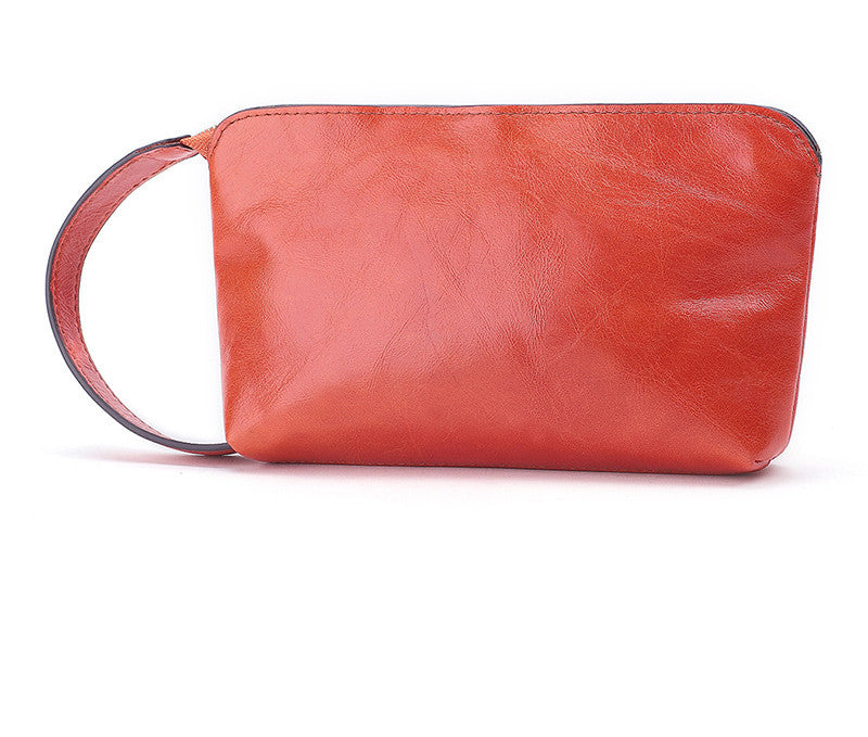 Mobile Phone Bag New Solid Color Leather Small Handbag Ladies Change Storage Clutch