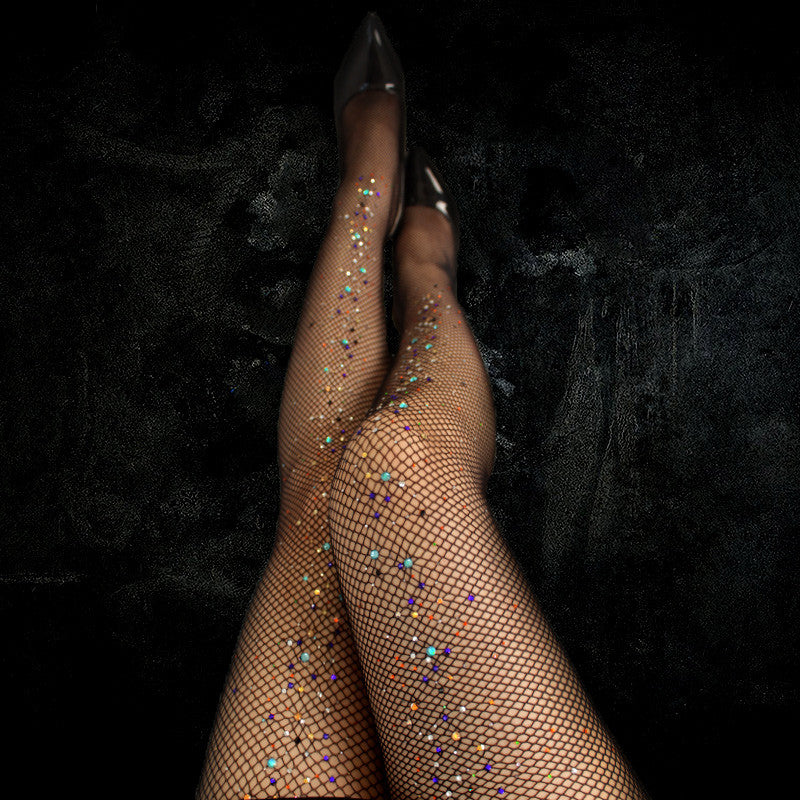 New Encrypted Color High Elastic Pantyhose Fishnet Tights