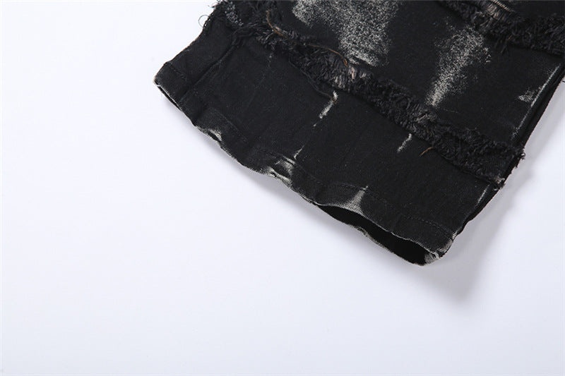 Skinny Calf Women's Flared Denim Trousers