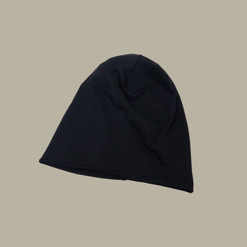 Japanese Style All-matching Black Thin Letter Toque