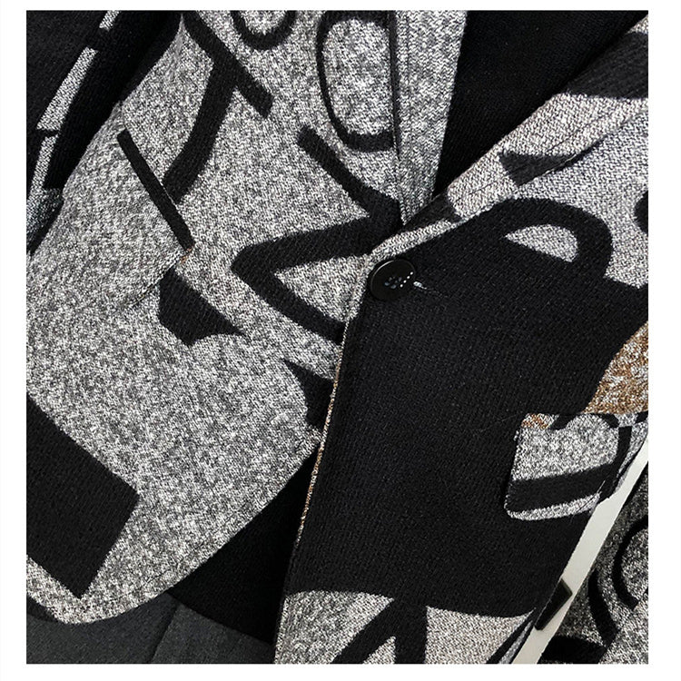Fashion Trend Youth Long Suit Casual Jacket