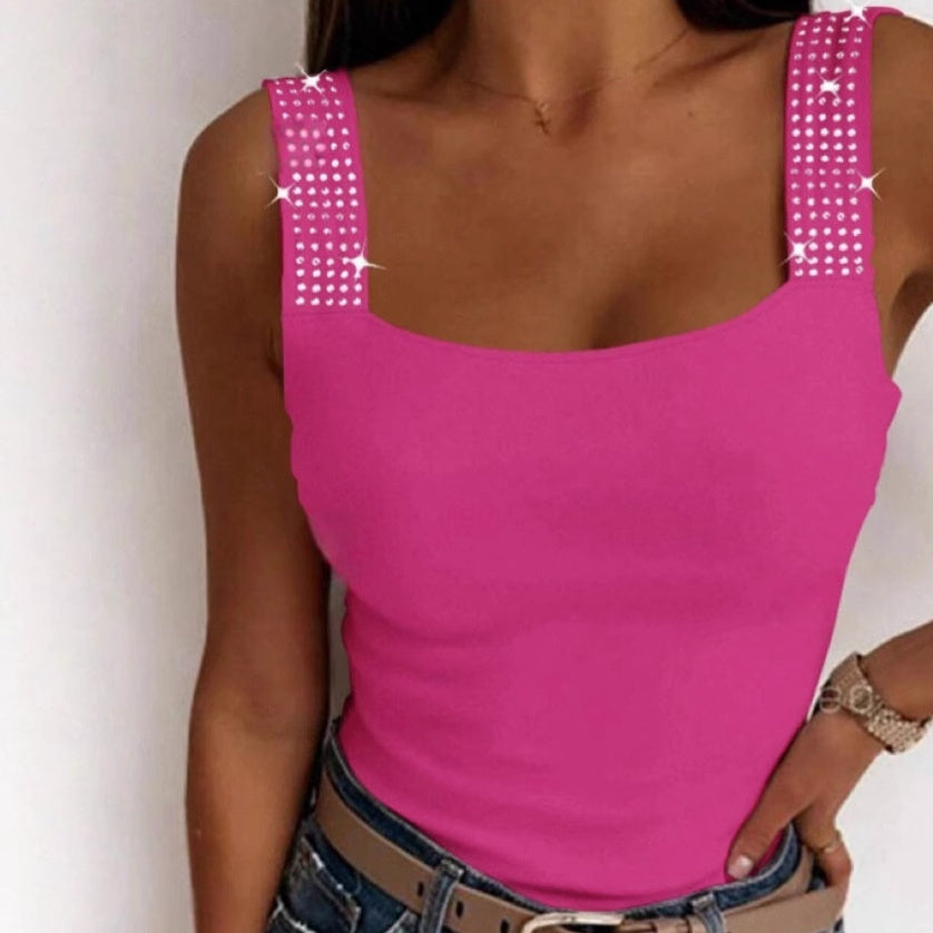 Women's Clothing Hot Drilling Sexy Vest