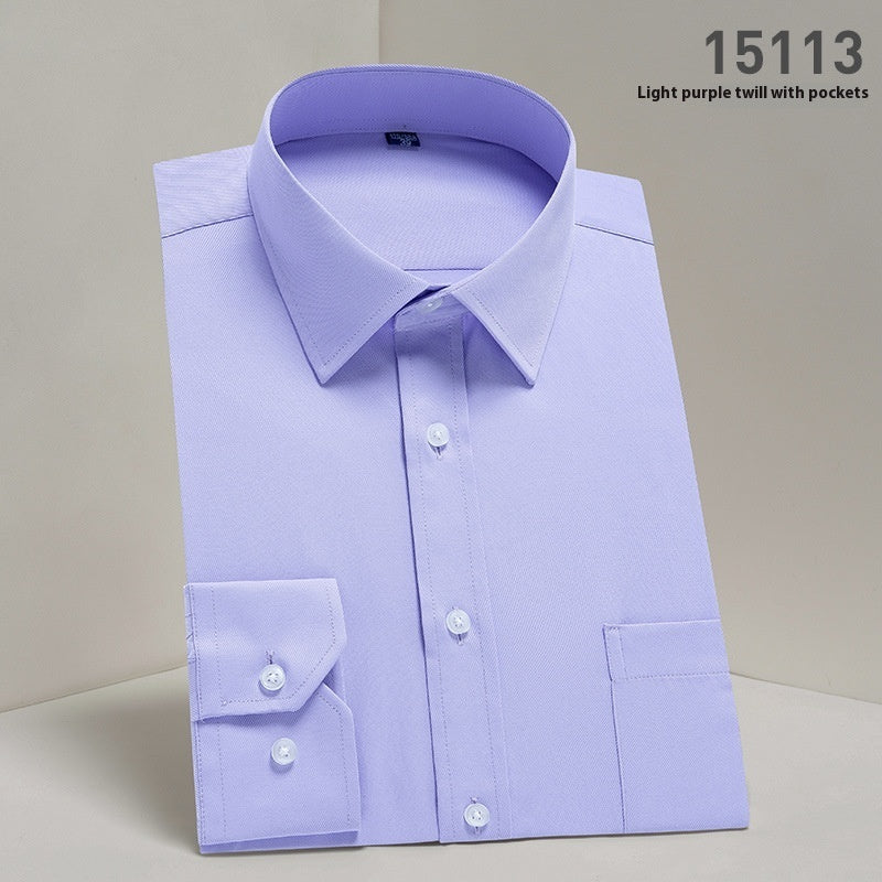 Ironing Free Long Sleeves Men's Shirt Business Work Clothes